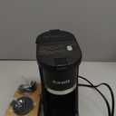 Small Single Serve Coffee Maker, Fast Brew for K-Cup & Ground Coffee, 6-12 Oz Brew Sizes, One-Button Single Cup Coffee Maker, Coffee Machine with Descaling Reminder (9.45 Inches)