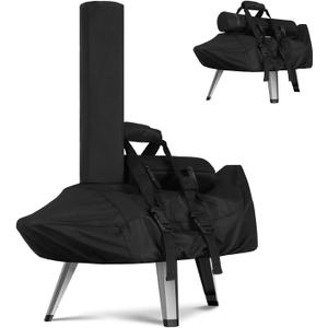 Carry Cover for Ooni Karu 12, Heavy Duty Waterproof Pizza Oven Cover with Separate Chimney Bag for Pizza Maker