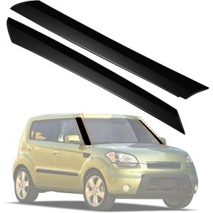 Windshield A-Pillar Trim Molding Window Outside Accessories Set, Compatible with Kia Soul 2010 2011 2012 2013, Front Outer Right Passenger & Left Driver 861702K500 861802K500