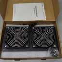 DC HOUSE 20W Solar Powered Exhaust Fan for Chicken Coops Greenhouses, Sheds, Pet Houses, and Windows Waterproof and Easy Plug and Play Installation Max Applicable Space 880ft3 (25 m3)