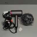 slopehill Professional Ionic Hair Dryer, Powerful 1800W Fast Drying Low Noise Blow Dryer with 2 Concentrator Nozzle 1 Diffuser Attachments for Home Salon Travel (Grey)