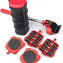 Furniture Moving & Lifting Tool Set, 13 Piece Movers with 360 Swivel Wheels, Lifter for Bed, Sofa, Heavy Appliances, Home & Professional Use, Supports Upto 600 lbs NOT Suitable for Carpets