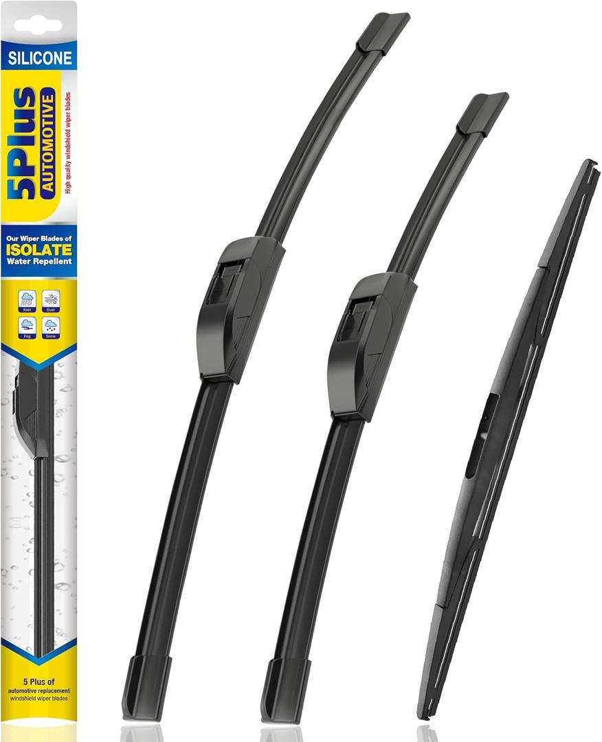 5 PLUS Silicone Windshield Wipers Replacement for 2022-2025 Acura MDX Wiper Blades(Set of 3),Automotive Replacement Windshield Wiper Blades For My Car-26"/20"/16"