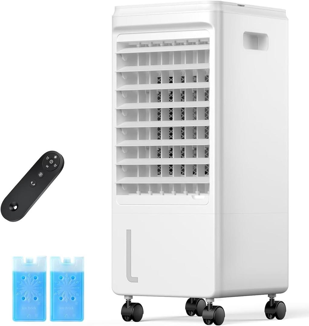 Versatile Evaporative Cooler - 3-Mode Portable AC Unit with Removable 2Gal Tank & Convenient Built-in Carrying Handle003