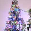 Cluster Lights Christmas 1000 Led Fairy Lights Green Wire 108FT Twinkle Lights with Remote 8 Modes String Lights Timer Plug in Firecracker Fairy Light for Outdoor Valentines Day Decorations,Mixcolor (Multicolor)