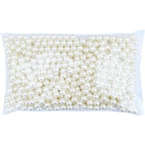 FM FM42 500g/560pcs 12mm No Hole Ivory Simulated Pearl Beads for Crafts