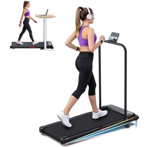 Electric Compact Walking Pad Treadmill with Incline, 3.0HP Portable Treadmills for Home Small, Mini Treadmills for Exercising, Small Under Desk Walking Treadmill with Handle Bar, 0.6-7.6MPH