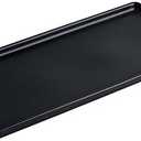 KITCHENLESTAR 10" Bathroom Tray for Counter, Ceramic Vanity Trays for Bathroom, Small Rectangle Ceramic Trays, Kitchen Soap Tray, Ceramic Tray for Kitchen Counter, (Black,10", Set/1)