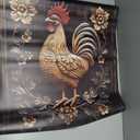 Rustic Farmhouse Rooster Dishwasher Magnet Cover,Vintage Rooster Wood Floral Magnetic Dishwasher Cover Vinyl Sticker,Fridge Door Cover Magnets Art Skin Panel Decal,Home Decor Decal,23"X26"