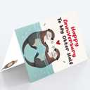 3 x Anniversary Card Gifts for Husband Wife Couple | Happy Anniversary Decorations for Women Men Him Her, Printed Message Inside with Envelope, 8"x 5.3" Gift Idea, 8.0 x 5.3 inches