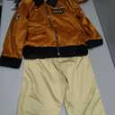 ReliBeauty Earhart Historical Costume Kids Aviator Costume for Girls with Hats, Glasses and Scarves,Yellow, Size 140