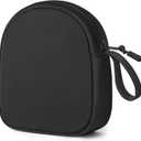 Inesore Soft Headphone Case Compatible with JBL Tune & Live/Sony WH-CH520 510 720/ Sony MDR-ZX/Bose QuietComfort/JLab/BERIBES/TOZO/KVIDIO/SoundCore,Headset Carrying Storage Bag Headphone Pouch, Black