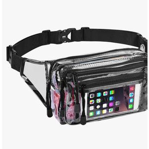 Clear Bag Stadium Approved Large Clear Fanny Pack for Women for Work,Multi-purpose Waist Bag for Travel & Sporting Event