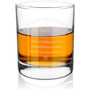 Inspirational Gifts for Women - Birthday Gifts for Women Whiskey Glasses 10oz Duck Gift Encouragement Motivational Affirmation Cheer Up Encouraging Christmas Thank You Gift for Friends