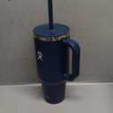 Hydro Flask 40 Oz Travel Tumbler with Handle, Lid and Straw - Insulated Stainless Steel in Indigo