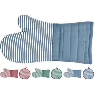 Cotton Oven Mitt With Silicone Grip, 1 Ea