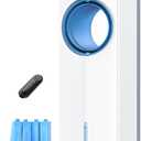 Windowless Air Conditioner, 27" Bladeless Evaporative Air Cooler with 4 Modes & 3 Speeds, Double Tanks, 4 Ice Packs, 25FT Remote,7H Timer, Portable Swamp Cooler Air Conditioner No Window Needed