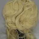 karlery Women 70s Feathered Wig Long Blonde Wave Disco Singer Wig Vintage Costume Wig Halloween Party Costume Wig