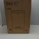 EKO Madison Brushed Stainless 50 Liter/13.2 Gallon Step Trash Can with Inner Liner - Fingerprint Resistant Finish