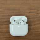 Apple AirPods 4 Wireless Earbuds, Bluetooth Headphones, Personalized Spatial Audio, Sweat and Water Resistant, USB-C Charging Case, H2 Chip, Up to 30 Hours of Battery Life, Effortless Setup for iPhone
