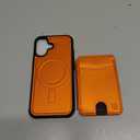 for iPhone 17 Wallet Case Compatible with Magsafe, Magnetic RFID Blocking Card Holder Kickstand 2 in 1 Detachable Case for iPhone 17 6.3", Orange