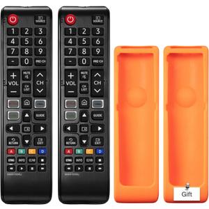 (Pack of 2) Universal Remote for All Samsung TV Remote BN59-01315J Replacement for All Samsung LCD LED HDTV 3D Smart TVs with Hulu Netflix PrimeVideo Buttons (2)