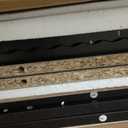 EOYUTLLY Black Fluted Storage Cabinet,Wood Sideboard Buffet Cabinet with Adjustable Shelf, Fluted Accent Cabinet with Gold Metal Legs, Console Table for Living Room,Dining Room,Kitchen