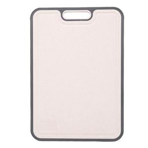 Cutting Board for Kitchen, Double Sided Chopping Board Stainless Steel Straw PP Kitchenware with Hanging Hole for Meat Veggies Fruit