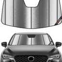 Pigenius Windshield Sunshade for Mazda CX-5 2017-2025 Custom Front Window Sun Shade - Metallic