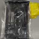 zeyu Exterior Post Light, Outdoor Pole Lantern Pillar Light Fixture with Clear Glass Shade and Black Finish, 20068-P BK (Medium)