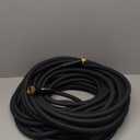 Garden Hose 50FT, Lightweight 3-Layer PVC Flexible Water Hose, No Kink, Leak-Resistant, High-Pressure with Meatl Fittings, Durable for Outdoor, Gardening, Washing Cars, Easy to Store (Black+Blue)