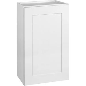 Design House Brookings Shaker Unassembled Wall Kitchen Cabinet W1830, 18 W x 12 D x 30 H, Painted White, Solid Wood, Design House, 561704