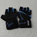 MhIL Workout Gloves for Women  Comfortable Gym Gloves for Women with Hand Protection and Enhanced Grip  Weight Lifting Glove for Womens with Wrist Wraps Support for Safety, Hygiene and Style (Medium: 7.5  8 / 19.1  20.5 cm, Blue)