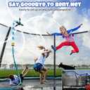 Universal Trampoline Sprinkler, Net Friendly Trampoline Accessories, 360 Rotating Water Sprinkler of Trampolines, Outdoor Backyard Water Park Fun Summer Toys for Kids
