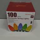 Minetom C9 Christmas Lights Outdoor, 82 FT 100 LED Connectable C9 String Lights with 8 Modes and Timer Extendable Xmas Tree Patio Roofline Garden Yard Holiday Party Indoor Outdoor Decoration, White