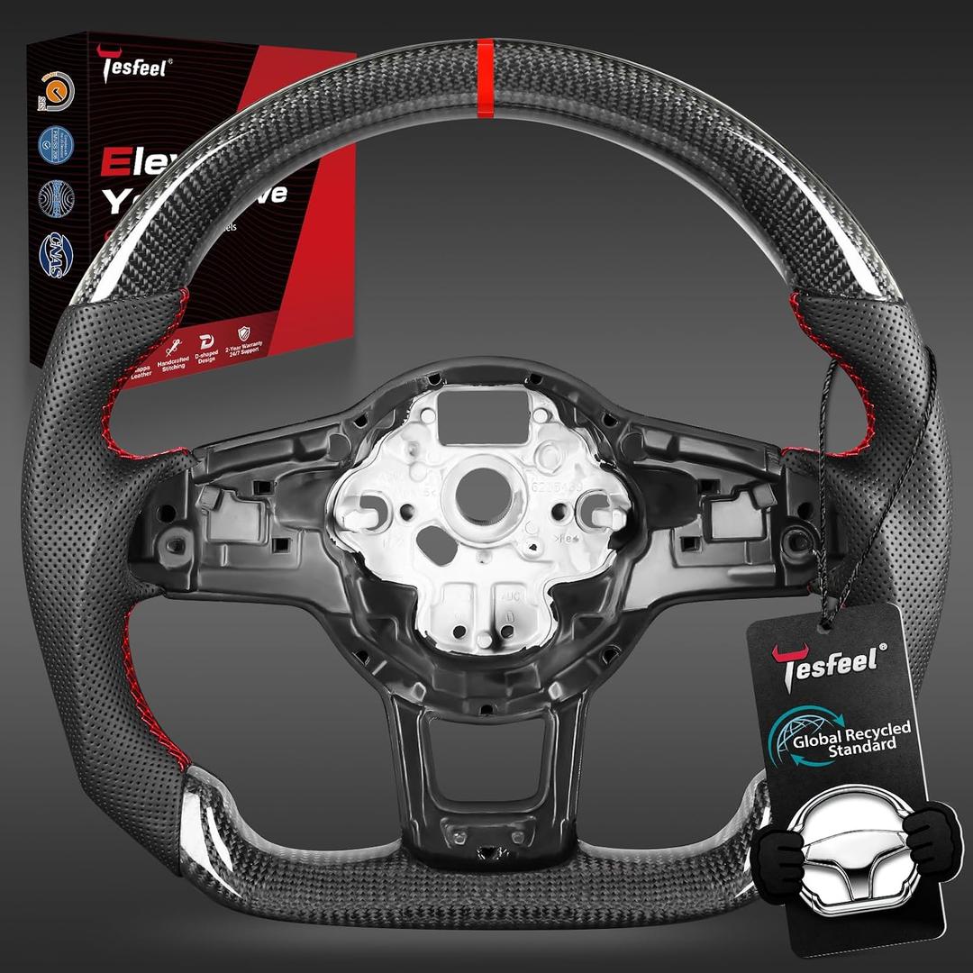 Real Carbon Fiber Steering Wheel for Volkswagen GTI MK7 2015-2017