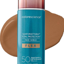 Colorescience FLEX Tinted Mineral Sunscreen SPF 50, ToneAdapting Buildable Coverage with Zinc Oxide, Environmental Defense Against Blue Light & Pollution, For All Skin Tones, 1.8 fl. oz., Medium