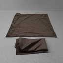 MIULEE Pack of 2 Decorative Velvet Throw Pillow Cover Soft Pillowcase Solid Square Eruo Sham Cushion Case for Sofa Bedroom Car 24x24 Inch 60x60 Cm Dark Coffee