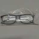 Autojouls 1-Pack Nearsighted Short-Sighted Light Glasses with Hard Case Spring Hinge Distance Glasses Not reading glasses, Black -2.0 x