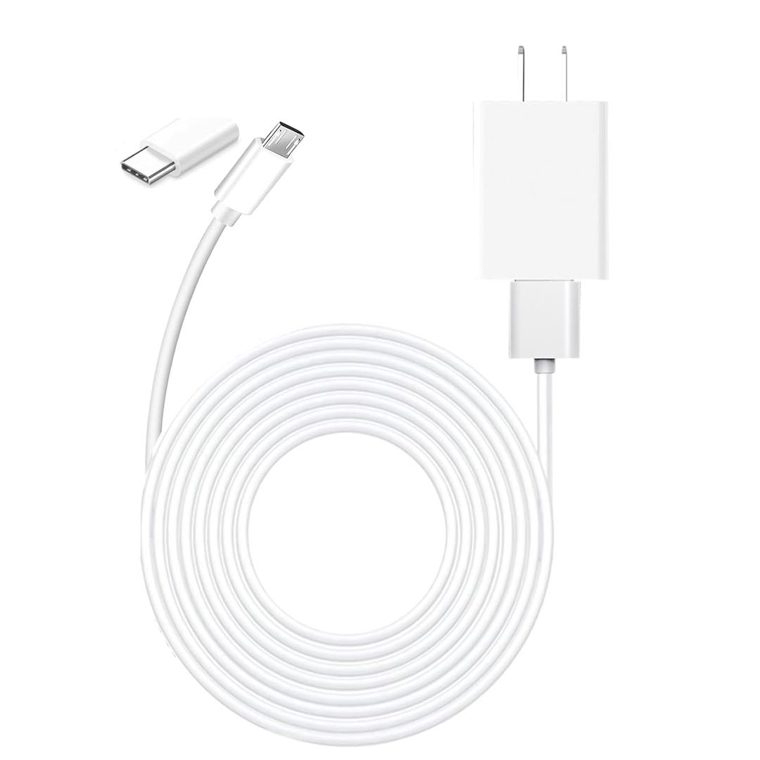 10ft Power Adapter Plug 9V Charger for Arlo Pro, Pro 2, Q, GO 1, Essential Spotlight/XL/XL 2nd Gen/Essential 2nd Generation, Blink Outdoor 3 4 (4th Gen) Camera Charging Cord Cable