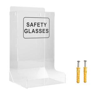 Safety Glasses Case, Acrylic Storage Holder for Industrial Dental and Laboratory Environments Transparent Holder for Disposable Goggles or Wall-Mounted Toy Snack Organiser