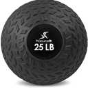 ProsourceFit Slam Medicine Balls 5, 10, 15, 20, 25, 30, 50lbs Smooth and Tread Textured Grip Dead Weight Balls for Strength and Conditioning Exercises, Cardio and Core Workouts  (25LB)