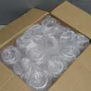 24 Pack Plastic Ribbed Wine Glasses, 14oz Stemless Disposable Wine Cups, Cute Clear Unbreakable Outdoor Cocktail Glasses, Heavy Duty Reusable Plastic Drinking Cup for Party Wedding Mimosa Bar