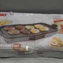 Dash Deluxe Everyday Griddle - Electric Griddle with Removable Plate - Nonstick, Easy-Clean Surface & Anti-Slip Base - Recipe Book Included - Gray