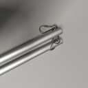 Curtain Wand, Aluminum Pull Rod, Satin Nickel, 48 in, 2-Pack