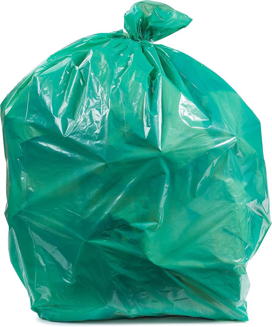 Plasticplace 55-60 gallon Trash Bags │ 1.2 Mil │ Green Heavy Duty Garbage Can Liners │ 38” x 58” (50 Count)