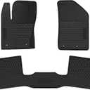 Car Floor Mats for Jeep Renegade 2015 2016 2017 2018 2019 2020 2021 2022 2023 2024 2025 Custom Fit Full Black Rubber Car Floor Liners Set All Weather Protection Heavy Duty Odorless