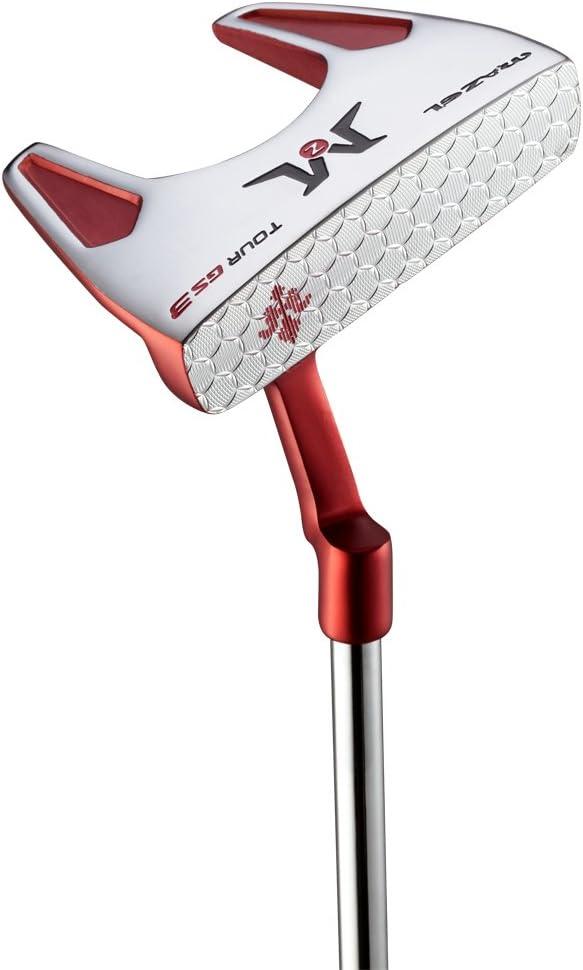 MAZEL Tour GS Men's Golf Putter,Right Handed,Golf Head Cover Included (GS3-Red Grip)
