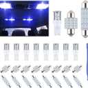 24 Pieces Dome Light LED Car Interior Bulb Kit Set 194 T10 DE3175 578 31mm 42mm Bulbs Interior Replacement Lights for Car Map License Plate Door Side Marker Cornering Trunk Light - Blue