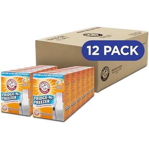 Arm & Hammer Baking Soda Fridge-n-Freezer Odor Absorber, Orange 14 oz, Pack of 12